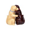 Pacific Giftware Hugging Labradors Magnetic Ceramic Salt and Pepper Shakers