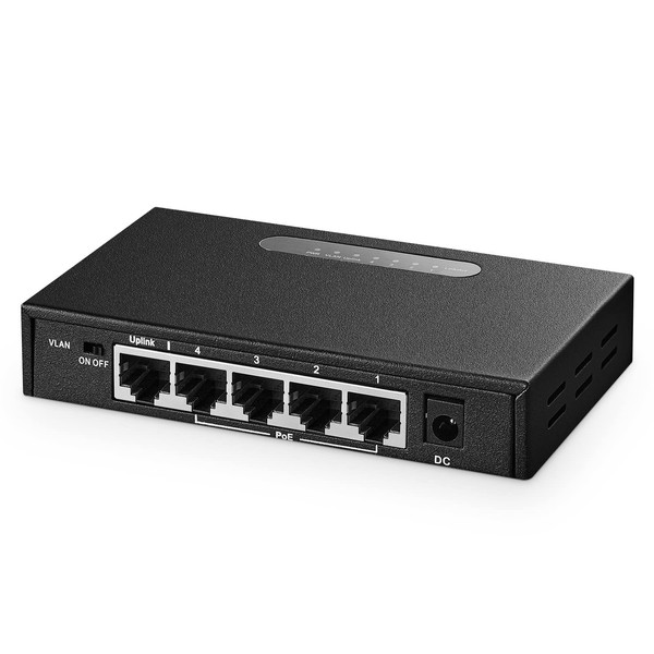 Binardat Binardat 5 Port Gigabit POE Switch, 4 POE+ Ports