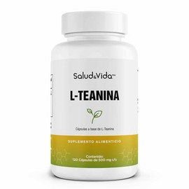 L-Teanina - Aminoácido 200 mg por Porción (1 al Día) | 120 Cápsulas | S&V | Sin Gluten y Sin OMG