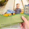BEIMEIII Sandpit Cover 100 x 15 cm Sand Shell Round