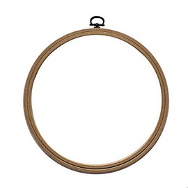 Nurge Wooden Hanging Ring Cross Stitch Display Hoop 190mm x 8mm #4