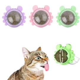 RUGNADOO Catnip para Gatos, 3PK Hierba Gatera, Juguetes para Gatos, Giratorio de 360 ​​° Que se Puede Lamer, para Gato Bocadillos para Gato para Limpiar los Dientes, Cangrejo (Style1)