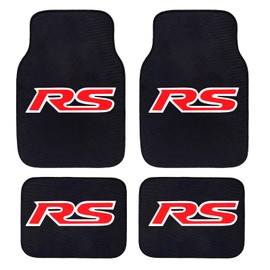 4Pcs Universal Car Floor Mats Automotive Floor Mats Truck SUV,Durable All-Weather fit Chevy Camaro Floor Mats RS