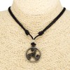 BlueRica Triskelion Celtic Symbol (Trinity, Eternity) on Adjustable Cord Necklace,