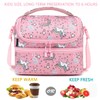 FlowFly Double Decker Cooler Insulated Lunch Bag Large Tote for