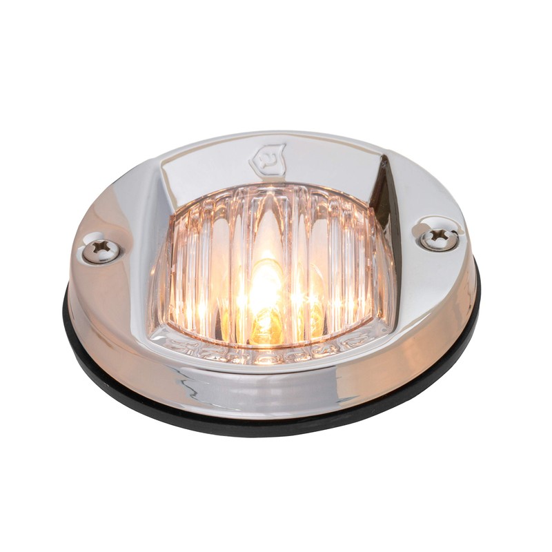 attwood 6356D7 Round Incandescent Marine Boat 3-Inch Flush Transom Light