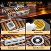 Cigar Humidor Clear Acrylic Humidor Spanish Cedar Plank, Cigar Case