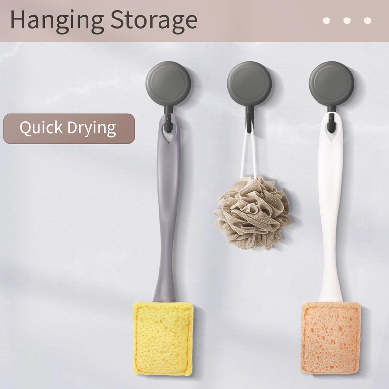 ARCLIBER Dish Brush Refill 5 Pcs Sponge Refills Fits Hook