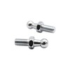 2 pcs10mm BALL STUD BOLT M8 thread Silver for gas