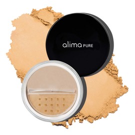 Alima Pure Matte Foundation Loose Mineral Powder Foundation Makeup, Loose Powder Makeup Oil Free Talc Free Powder, Natural Makeup Mineral Foundation Full Coverage Natural Foundation Powder .23 oz/6.5g