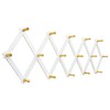 SKOLOO Accordion Wall Hanger with 16 Hooks, Modern Expandable Coat