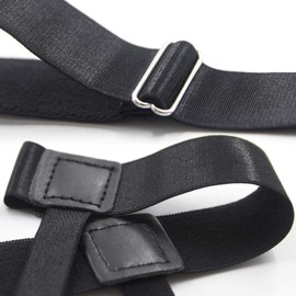 STAY GENT Shirt Stays For Men 2 Pair(4 Pcs) Shirt Garters Holder with Non-Slip Locking Clamps and Adjustable Straps