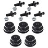 Tenax Buttons Black 5 Tops + 5 Lower Parts Threaded