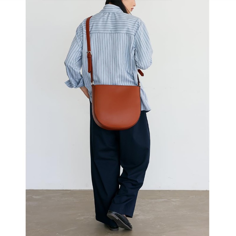 VITAFELICE yy093n Women's Half Moon Slim Shoulder Bag