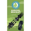 133 SUPPLY 2 PK Survival Paracord Bracelet Compass Hiking Whistle