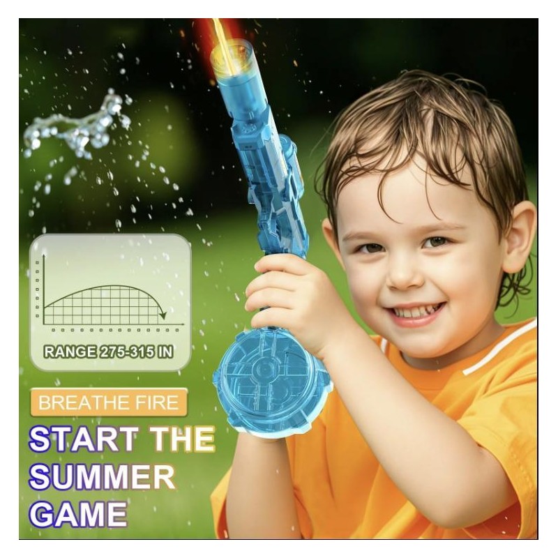 Ultimate Battle Blaster Electric Water Guns with Realistic Muzzle Flame,