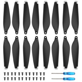 Hengrongshen Mini 3 Propellers, 16 Pieces Drone Mini 3 Propeller with 24 Screws and 2 Screwdrivers, Mini 3 Accessories for Drone Replacement, Low Noise & Stable Propeller (Silver)