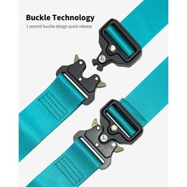 HENGLIANG Adjustable GoKart Seat Belt for Segway Ninebot GoKart Pro/Pro2, Go Kart Kit Safety Harness Original Accessories (Blue-Green)