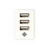 Nakabayashi Z9492 Digio2 USB Charger, 3 Ports, 3.4A, Equipped with