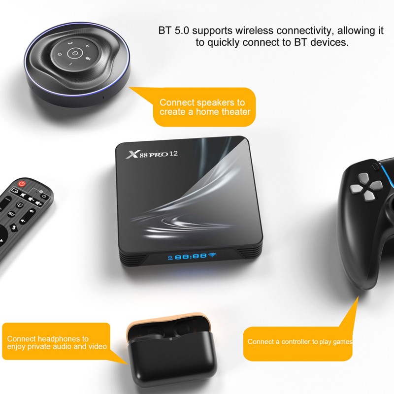 X88 PRO 12 Android 12.0 Smart TV Box UHD 4K