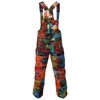 Gheri Womens Tie Dye Ripped Patchwork Multicolor Overalls Cotton Dungarees