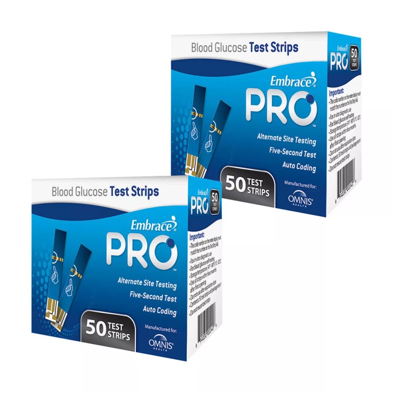 Omnis Health Embrace PRO Test Strips 100 ct