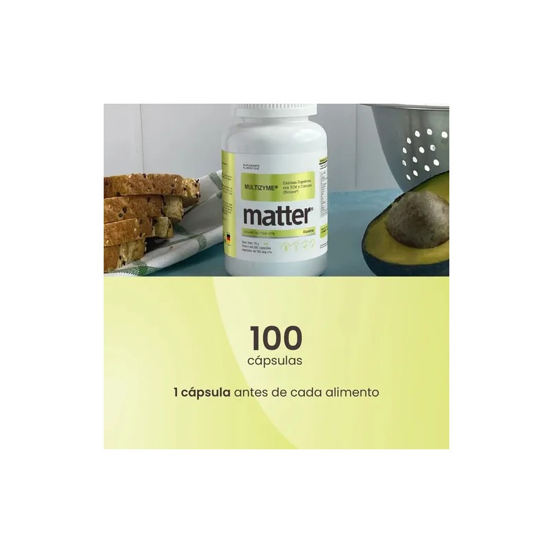 Multizyme Matter Smart Nutrients, Enzimas Digestivas Vegano N/a