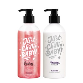 Suisuaie Oily Hair Shampoo and Conditioner, Clarifying Shampoo and Conditioner for Greasy Hair, Silicone-free Oily Hair Shampoo and Conditioner Set for Women, 18.8 Fl Oz