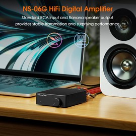 Nobsound Mini Class D Digital Amplifier: HiFi TPA3116 Stereo Home Amplifier 60Wx2 for Passive Speakers (NS-06G)
