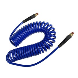 Primefit PUR14025P Polyurethane Recoil Air Hose 1/4" x 25Ft with Field Repairable Swivel Ends