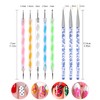 Hanyousheng 5PCS Dotting Tools for Painting with 3PCS Nail Detail