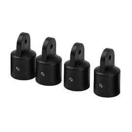 Boat Bimini Top Fittings Nylon Eye End Cap 1 Inch Marine Bimini Top Hardware,Black Nylon Cover Cap Eye End,Pack of 4