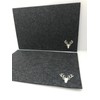 CH Trading Felt Deer Rectangular Placemats in Dark Grey with
