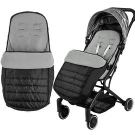 Universal Baby Support Stroller Cushion with Footmuff Winter Warm Waterproof Windproof Removable Baby Stroller Bunting Bag Soft Baby Stroller Mat with Coral Fleece Lined for Outdoor