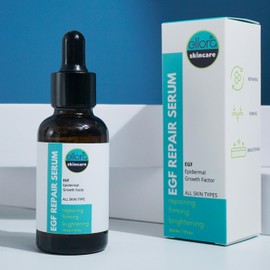 EGF REPAIR SERUM for face, 30ml, with Epidermal Growth Factor, Peptides, Glycerin, Increases Skin Moisture, Boosts Skin Renewal and Collagen Production, for HEALTHIER and YOUNGER looking skin