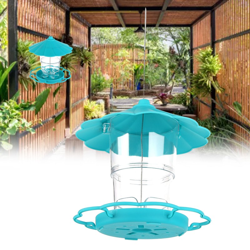 Bird Feeder Foldable Portable Terrace Bird Feeder for Outdoor Garden