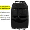 BEATUNEE Black Car Seat Back Organizer with Multiple Pockets and