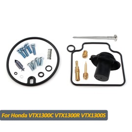 SVKZGFZ Carburetor Kit for Honda VTX1300C (04-07) VTX1300R (05-07) VTX1300S (03-07) Carb Rebuild Repair Kit