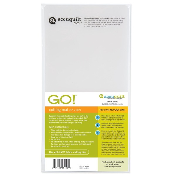 Accuquilt GO! Cutting Mat 5 x 10" 2 Pack"