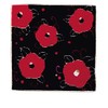 Yamamoto Hitoto Shoten Jacquard Embroidered Towel, Camellia, B Black [3802-B]