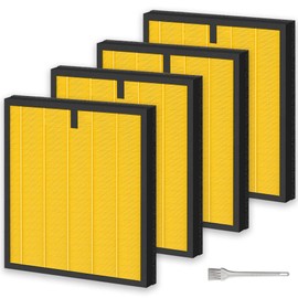 HY4866 Replacement Filter for MORENTO HY4866, YIOU M1 Air Purifier, WESTHEY HY4866 3-In-1 Filtration Activated Carbon Upgrade Pet Dander Version Genuine HY4866 Air Purifier Replacement Filter