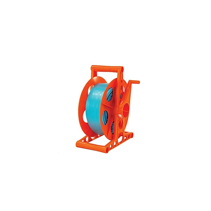 SPOOLSUPPLI Swimming Pool Backwash Hose Reel & Includes 100' Hose