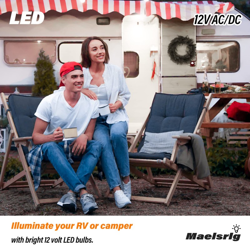 LED 12V Light Bulb, 100W Equivalent, Daylight White 5000K, 13W