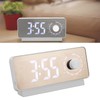 Digital Alarm Clock Rechargeable LED Mirror Alarm Clock -10°C‑50°C Temperature