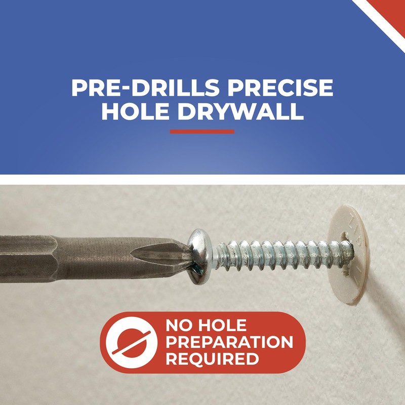 Toofix Self Drilling Drywall Anchor Kit - Wall Anchors and