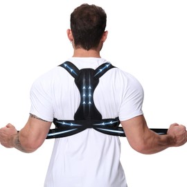 NovoBrace Back Straightener Posture Corrector Back Men, Straight Back Straightener, Posture Corrector Back Women, Back Support - Back Stabilizer, Posture Corrector Men, Iron
