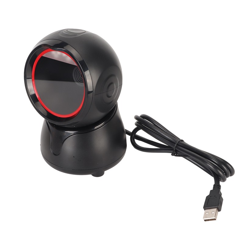 Desktop Barcode Scanner Global Shutter LED Indicator Prompt Tones Large