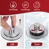 PRIMSOPH Lift Turn Tub Drain Trim Kit with Two Hole