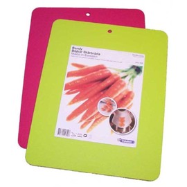 Linden Sweden Flexible Cutting Board 2-Pack - Lays Flat for Secure Work Surface - Extra-Thick for Durability - BPA-Free and Food-Safe - 14.5 x 11.5”, Lime/Pink