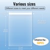 MORIDA Clear Cellophane Bags 50 Pcs 12x16 inch Self Adhesive